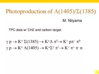 Photoproduction of L(1405)/S(1385)