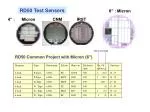 RD50 Test Sensors - slide 1