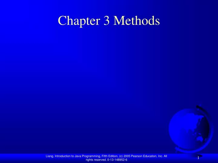 chapter 3 methods