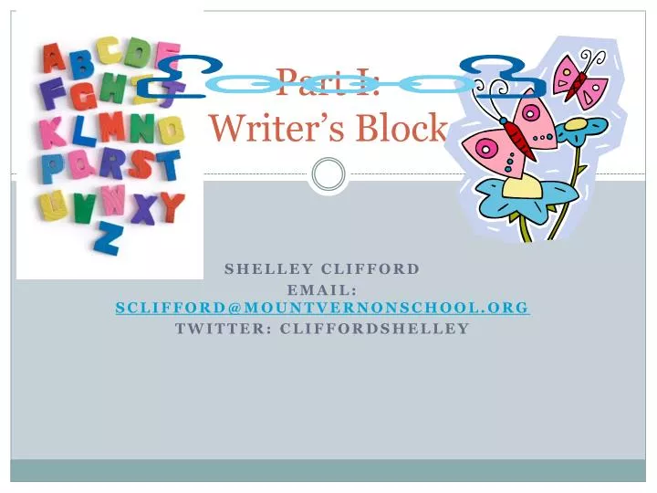 part i writer s block