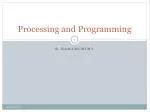 Processing and Programming - slide 1
