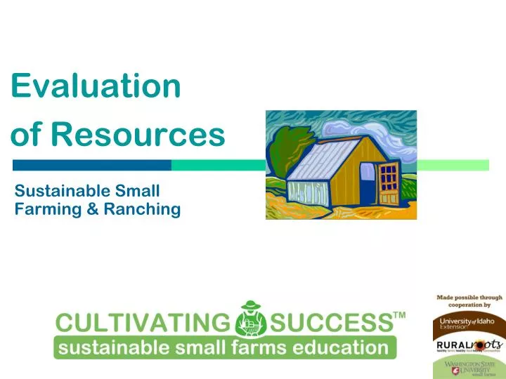 sustainable small farming ranching