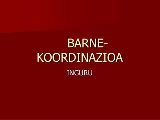 barne koordinazioa