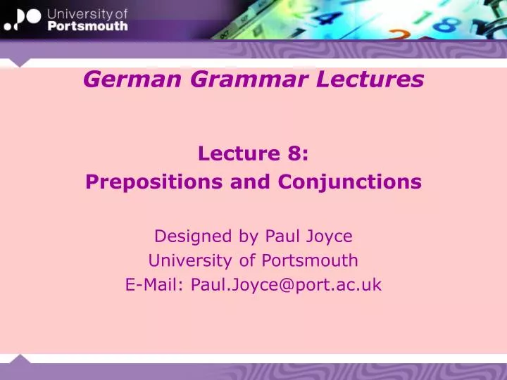 german grammar lectures