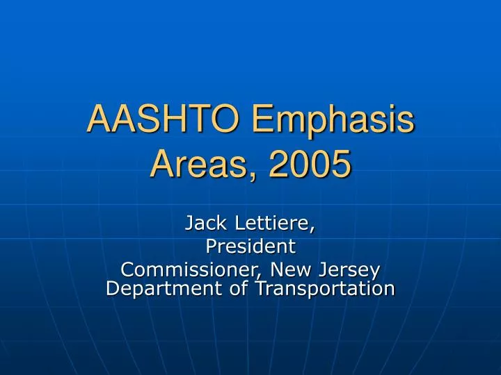 aashto emphasis areas 2005