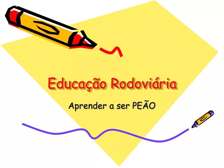 educa o rodovi ria