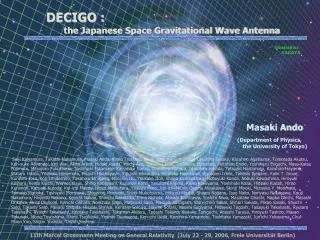 DECIGO : the Japanese Space Gravitational Wave Antenna