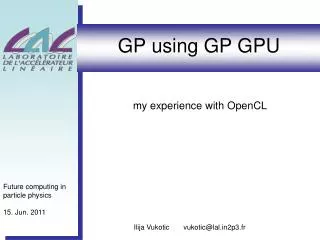 GP using GP GPU
