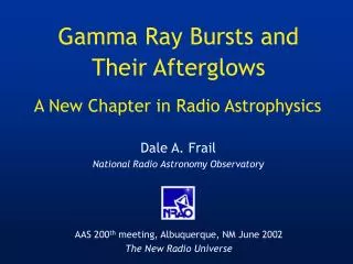 A New Chapter in Radio Astrophysics