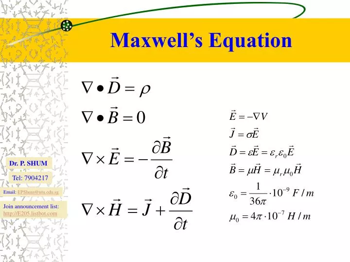 maxwell s equation