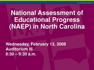 National Assessment of Educational Progress (NAEP) in North Carolina