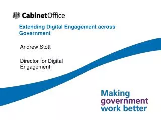 Extending Digital Engagement across Government