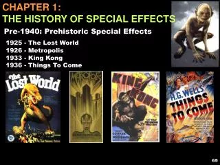 Chapter 1: The History of Special Effects