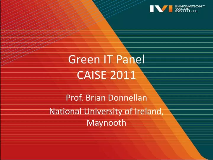 green it panel caise 2011