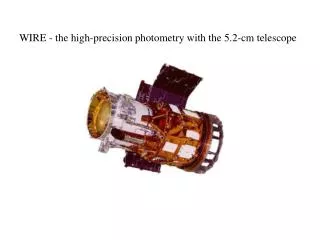 WIRE - the high-precision photometry with the 5.2-cm telescope