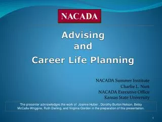 Advising and Career Life Planning