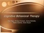 Cognitive Behavioral Therapy - slide 1