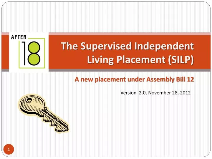 the supervised independent living placement silp