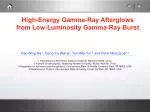 High-Energy Gamma-Ray Afterglows from Low-Luminosity Gamma-Ray Burst
