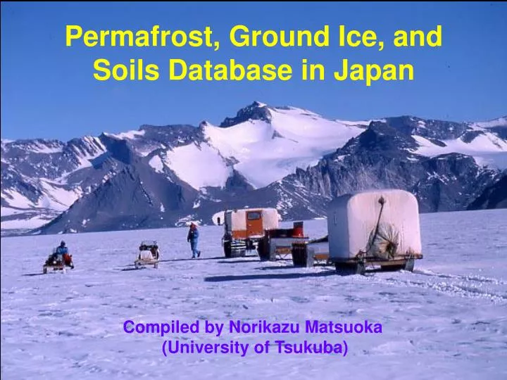 permafrost ground ice and soils database in japan