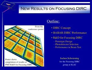 New Results on Focusing DIRC