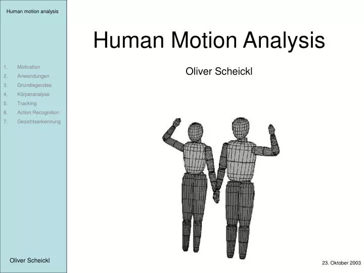human motion analysis