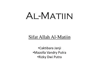 al matiin