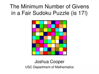 The Minimum Number of Givens in a Fair Sudoku Puzzle (is 17!)