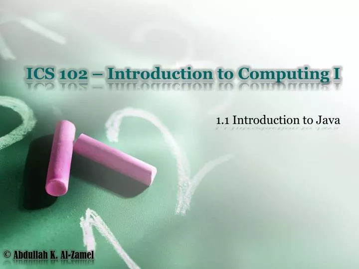 ics 102 introduction to computing i