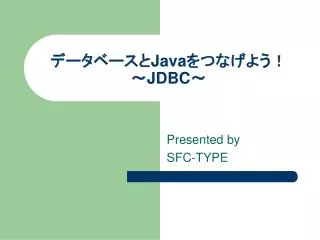 java jdbc