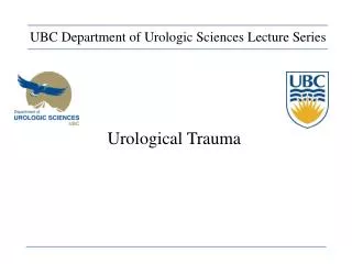 Urological Trauma
