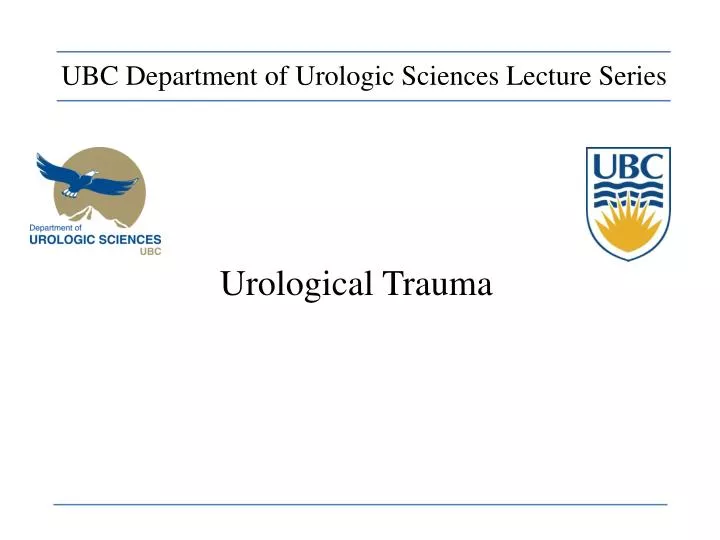 urological trauma