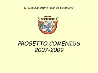 progetto comenius 2007 2009