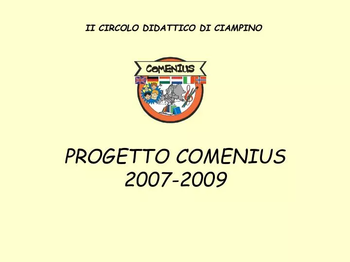 progetto comenius 2007 2009