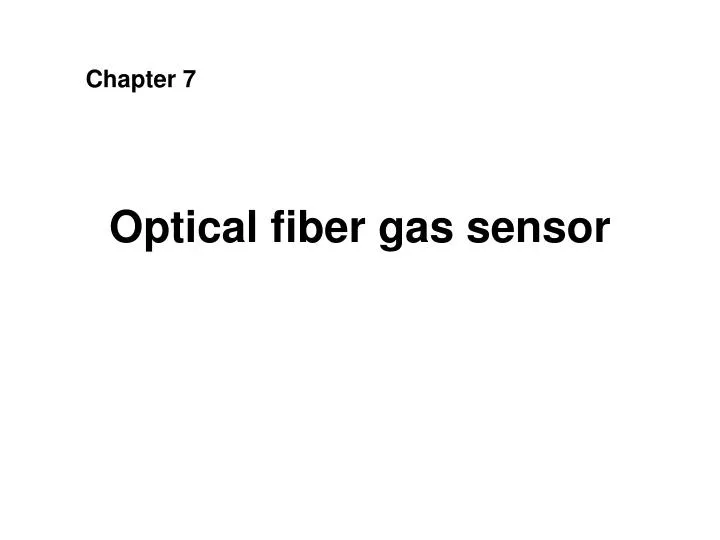 optical fiber gas sensor