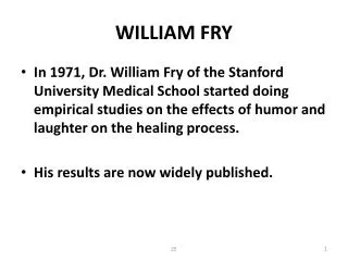 WILLIAM FRY