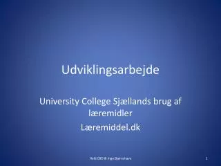 udviklingsarbejde