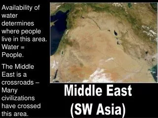 Middle East (SW Asia)