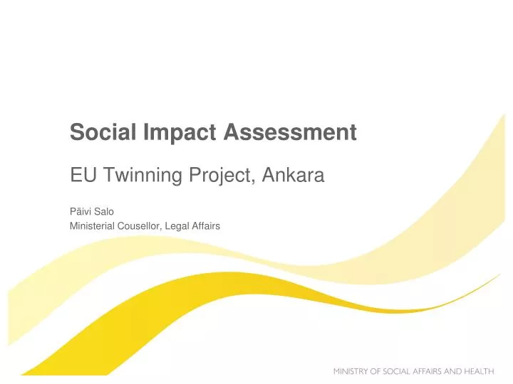 social impact assessment