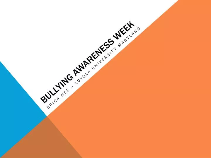bullying awareness week