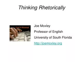 Thinking Rhetorically