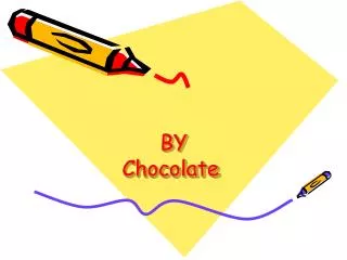 by chocolate