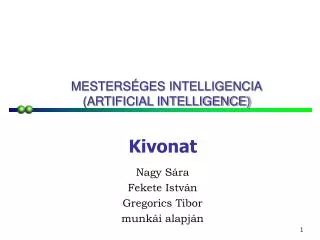 mesters ges intelligencia artificial intelligence