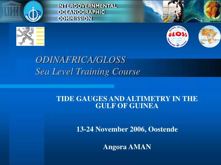 odinafrica gloss sea level training course