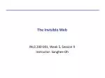 The Invisible Web - slide 1