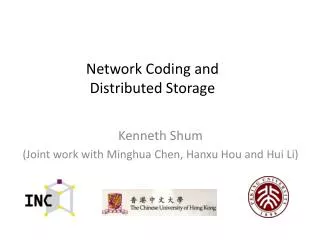 Network Coding and Distributed Storage