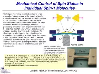 Mechanical Control of Spin States in Individual Spin-1 Molecules