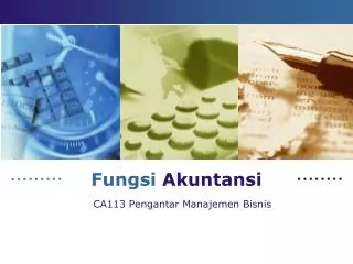 fungsi akuntansi