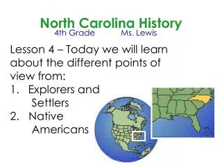 North Carolina History