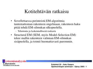 kotiteht v n ratkaisu